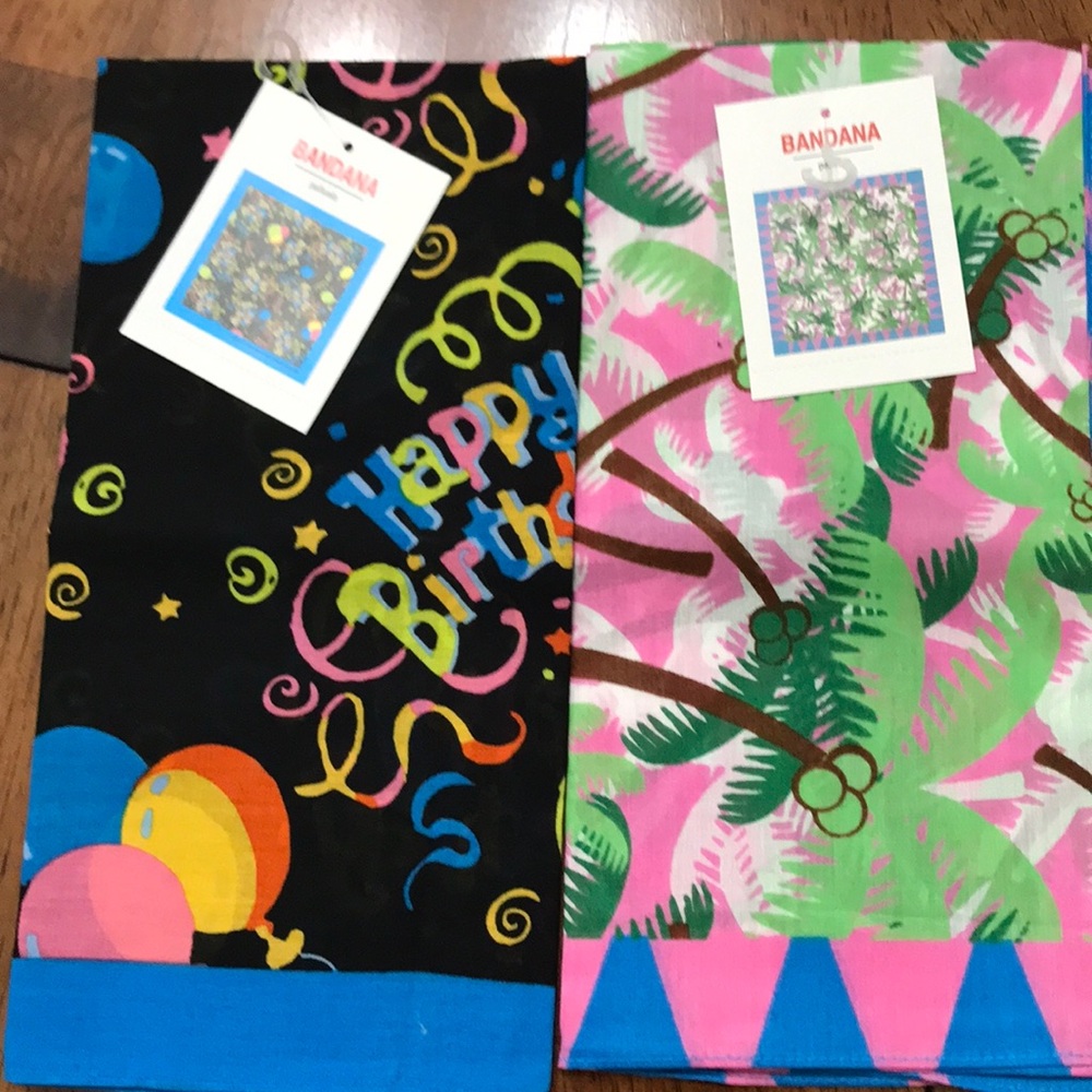 Colorful Patterned Bandana Set - Picture 2 of 5